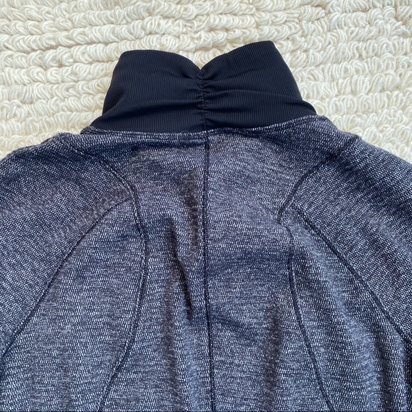 LULULEMON mini check black Runderful half zip pullover 10 - Picture 8 of 12